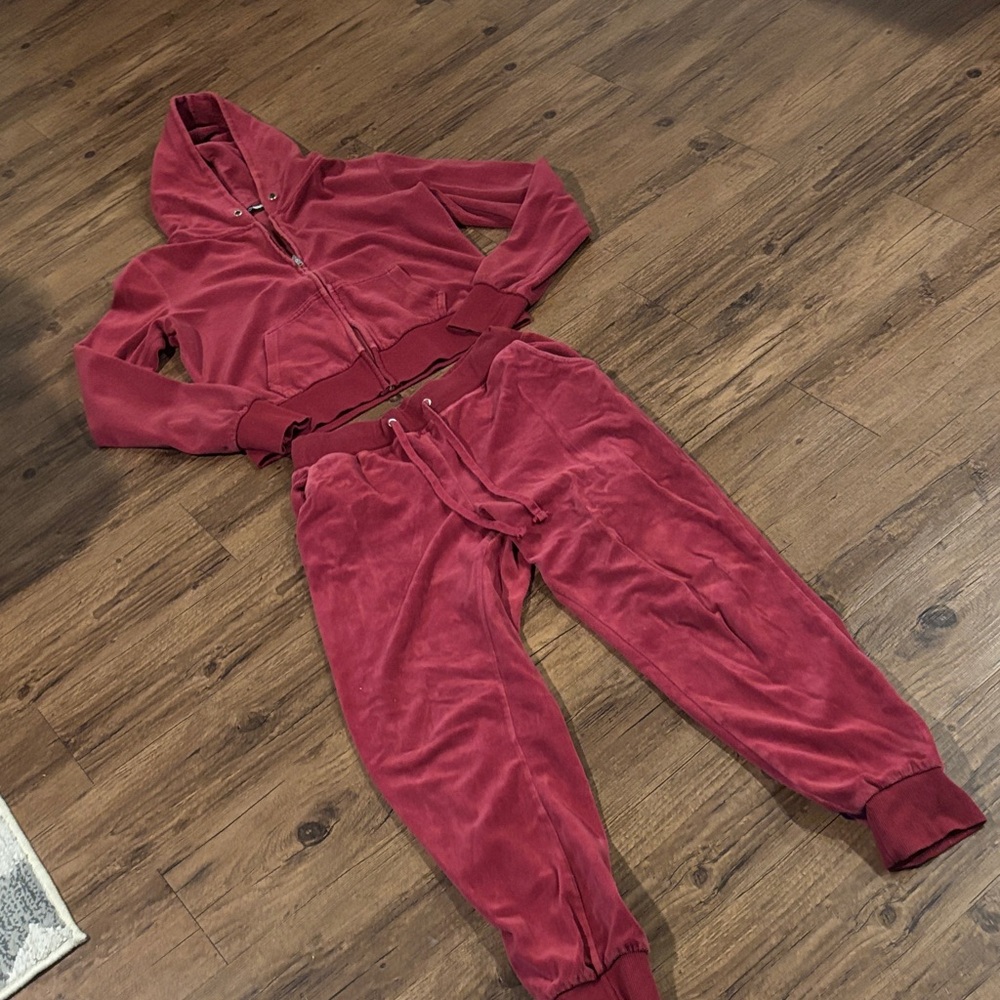 Red tracksuit